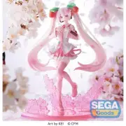 NIB Sakura Miku 10" Hatsune Vocaloid Luminasta Figure 2023 Version Toreba Sega!