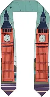 [EdWal] I Love London print Graduation Stole and Sash Class for Unisex Adult Honor Stole Honor Stole of 2025
