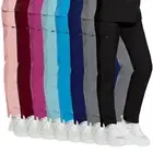 Unisex Stretch Scrub Pant Side Split Straight Leg Drawstring-Waist 8-Pockets