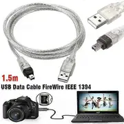 USB Data Cable for Mini DV MiniDV FireWire IEEE 1394 HDV Camcorder for PC Editing