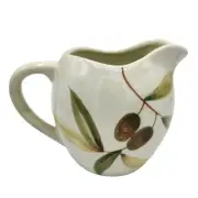 NWT 2005 Nicoise by Target Home Olive Leaves Plant Ceramic Creamer Jar Pitcher