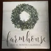 DT 2022 Wall Calendar Farmhouse 11" X 11"/Factory Sealed NEW