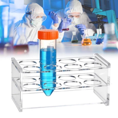 Acrylic Test Tube Rack Holder Centrifuge Tubes Rack 8 holes Lab Tubes Stand