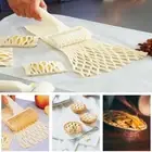 Craft Baking Tool Cookie Pie Pizza Bread Pastry Lattice Roller Cutter Plastic