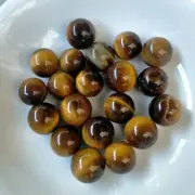 Tigers Eye Spheres Sphere Mini Ball Natural Crystal Healing @ 12mm 20pcs Reiki