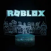 Creative Gift - Game Room Decor Night Light, Inspired by Cracked Model with Roblox Theme, Featuring Touch and 16-color Remote Control A15