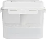 Plastics Pickle Jar With Handle And Lid Kimchi Press Fermentation Storage Container Sealed Organizers For Sauerkraut