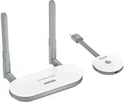 Wireless HDMI Transmitter & Receiver Kit Up to 50M, Compatible with Computers, laptops, TV Boxes, Video Cameras, Plug & Play, 1 Receiver to Max of 8 Transmitters, White