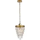 Living District LD714D9BR Reese 1 Light 9 inch Brass Pendant Ceiling Light