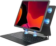 [Foeytaody] Keyboard Case for Samsung Galaxy Tab S9 FE 10.9'' Floating Cantilever Stand with Multi-Touch Trackpad S Pen Holder LCD Display Backlit Magnetic Keyboard for Galaxy Tab S9/S8/S7 11 Inch