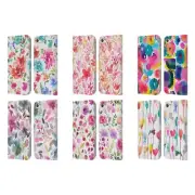 NINOLA WATERCOLOR ARTISTIC FLOWERS LEATHER BOOK CASE FOR APPLE iPOD TOUCH MP3