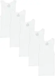 [Hanes] Boys' Tank Undershirt, EcoSmart Cotton Shirt, Multiple Packs Available