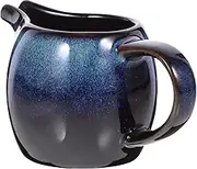 Zerodeko Ceramic Milk Cup and Salad Dressings Pitcher - Sauce Serving Creamer for Coffee - Porcelain With Pointed Mouth Mini Design
