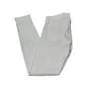 Rag & Bone Jeans Womens 34 White Skinny Denim Standard Issue Button Fly