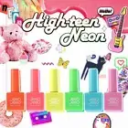 Jello Jello High Teen Neon Syrup Gel Nail Polish Edition 6 Colors Set, KBeauty