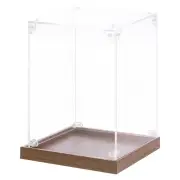 Acrylic Display Case, 6''x6''x8'' Clear Display Box Assemble Dustproof
