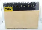 NEW: Ralph Lauren FAIRCHILD FLORAL Wheat 100% Cotton TWIN FLAT BED Sheet RARE