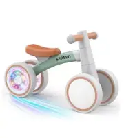 Colorful Lighting Baby Balance Bike, Toys for 1 Year Old Boys Girls, 12-24
