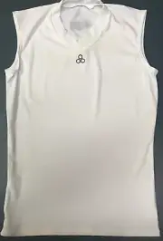 New McDavid Premium Sleeveless Body Shirt, Model 882, Adult White