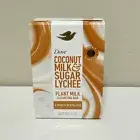 Dove Plant Based Cleansing Bar Soap for Dry Skin Coconut Milk & Sugar Lychee 5oz