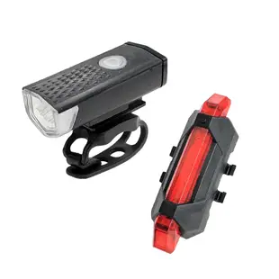 迪伯特DIBOTE 充電式迷你車燈《名雪購物》USB充電 LED燈 自行車車燈組 腳踏車燈 單車前燈/尾燈