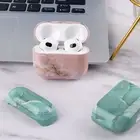 Marble Style Hard PC Shockproof Carrying Case for AirPods 4th/3rd/Pro 2nd Gen