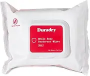 Whole Body Deodorant Wipes for Men & Women - Body Wipes for Odor Control, Use for On-the-Go Cleansing, Gym Sessions, Travel, or Rinse-Free Shower Alternative - Aqua Scent, Pack of 1