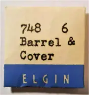 Elgin 748 - Part #6 - Barrel & Cover - Factory Watch Replacement / Repair