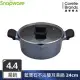 【美國康寧 Snapware】 藍寶石鑄造不沾雙耳湯鍋 -24cm