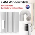 2.4M Sliding Door Window Slide Kit Hose Seal Plate for Portable Air Conditioner