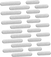 Uonlytech 24 Pcs Phone Speaker Dust Nets Mesh Stickers for Series Easy Peel Stick Protects Loudspeaker Compatible Phone Accessories Storage Box Included