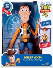 TOY STORY 4 SHERIFF WOODY Deluxe Pull-String Action Figure
