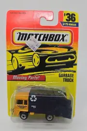 1996 MATCHBOX SUPERFAST #36 REFUSE TRUCK YELLOW CAB - VINTAGE