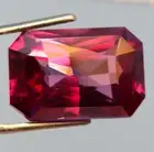 Natural 30.70 Ct Certified Unheated Purple Sapphire Emerald Cut Loose Gemstone