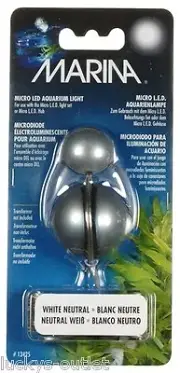 Light Weight Marina Single Micro LED Aquarium Light Unit - WHITE