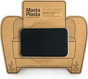 MastaPlasta Premium Leather Repair Patch - Black 10cm x 6cm (4in x 2.4in). Your Instant Stick-On Upholstery-Quality Repair for Sofas, Car Seats, Handbags, Jackets & DIY