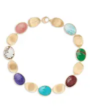 Marco Bicego 18K Yellow Gold Lunaria Multi-Stone Collar Necklace, 17.75
