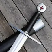 Hand Forged Steel Viking Sword, Battle Ready Sharp Medieval Sword + Scabbard.