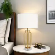 Old Gold Finish Metal Table Lamp