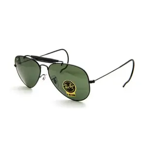 RAYBAN RB3030 L9500 58mm 黑框 經典墨綠 勾耳鏡腳 雷朋墨鏡 公司貨 JPG京品眼鏡 3030