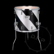 DFP Drum Wrap - Retro White & Black Spiral