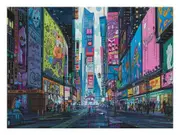 Retro Time Square Canvas Print