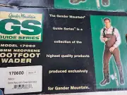 Gander Mountain Neoprene Waders Guide Series Model 17060 Size 9, NIB, Repair Kit