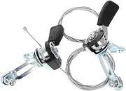 WESIEVYA 1 Pair Lightweight Thumb Shift Levers Friction Trigger Throttle Control Cable for Motorized Bikes Easy Installation Precision Speed