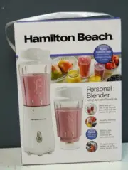 Hamilton Beach Personal Blender, 14 oz, Leak-Proof Lid, white, Model 51102G