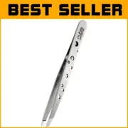 Elegant Classic Steel Tweezers - Precise Beauty Tool in Silver Finish