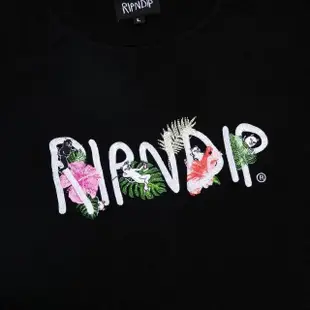 美國 RIPNDIP 中指貓 圓領短袖上衣 Maui Nerm 刺繡 Tee 圓領衫T恤(中指貓)