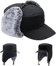 [HunterBee] Women Elmer Winter Trapper Hat/Hunter Cadet Earflap Aviator Pilot Cap Buffalo