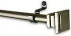 Rod Desyne Frame 7/16" Cafe Steel Curtain Rod Extends 18