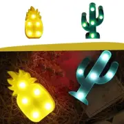 3D Pineapple Shaped Christmas Decorative Lights Night Lights Battery Powered